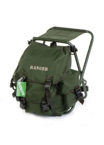 Розкладний компактний легкий стілець без спинки з рюкзаком для відпочинку дачі риболовлі туризму кемпінгу (475300-Prob) Зелений Unbranded (265391197)