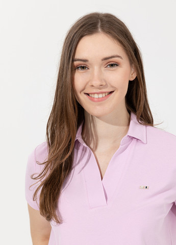 Розовая футболка поло женская U.S. Polo Assn.