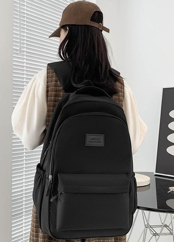 Рюкзак JINISIAO мужской женский детский школьный портфель черный No Brand (276001447)