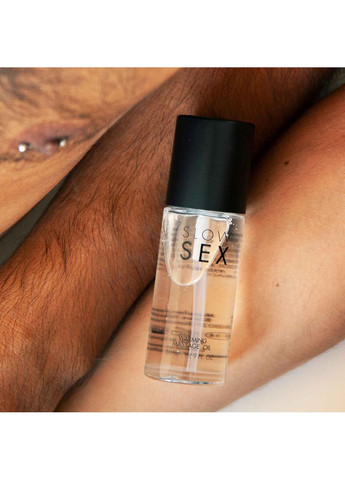 Розігрівальна їстівна масажна олія Slow Sex Warming massage oil Bijoux Indiscrets (258287738)