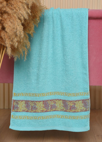 Рушник для обличчя махровий блакитного кольору Let's Shop однотонний блакитний