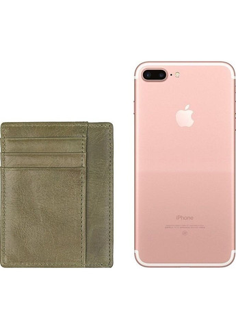 Шкіряна Кредитница 14500 Оливковий Vintage (262522601)