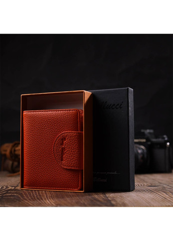 Неповторимый женский кошелек из натуральной кожи 22064 Оранжевый Tony Bellucci (262158057)