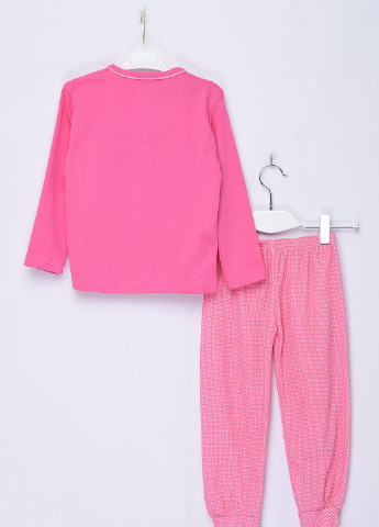 Розовая всесезон пижама детская розового цвета с рисунком Let's Shop