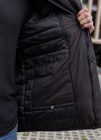 Черная зимняя мужская зимняя куртка большого размера SK