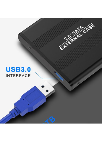 Зовнішня кишеня адаптер перехідник для USB 3.0 для SSD/HDD диска SATA III 2.5” 127x75x13 мм (474505-Prob) Чорний Unbranded (258617383)