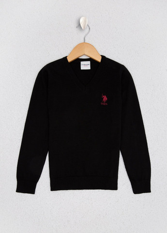 Черный свитер для мальчиков U.S. Polo Assn.