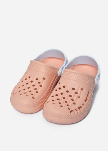 Кроксы детские для девочки персикового цвета Let's Shop (266822730)