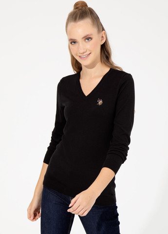 Чорний светр жіночий U.S. Polo Assn.