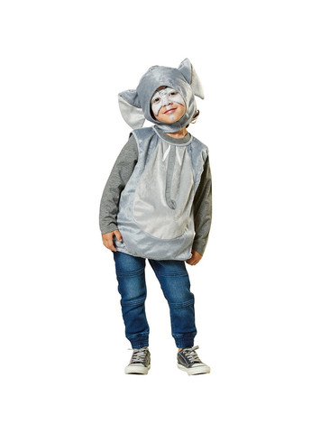 Маскарадный костюм Слоник для мальчика 110/116 серый Lidl (265403922)