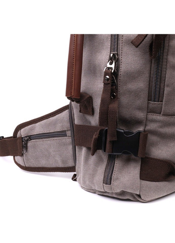 Рюкзак-трансформер в стиле милитари из плотного текстиля 22156 Серый Vintage (267925298)