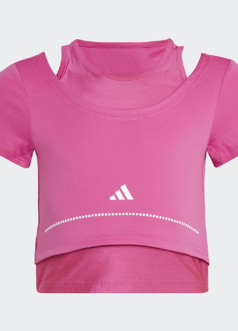 Рожева демісезонна футболка aeroready adidas