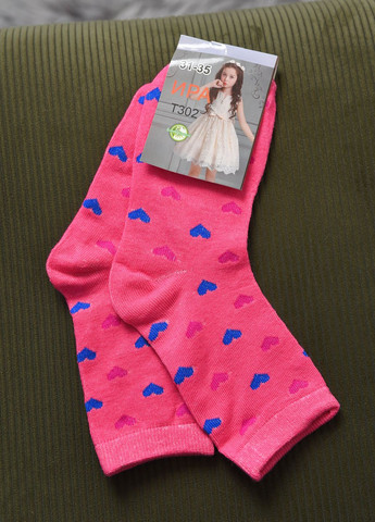 Носки для девочки розового цвета с рисунком Let's Shop (269387544)