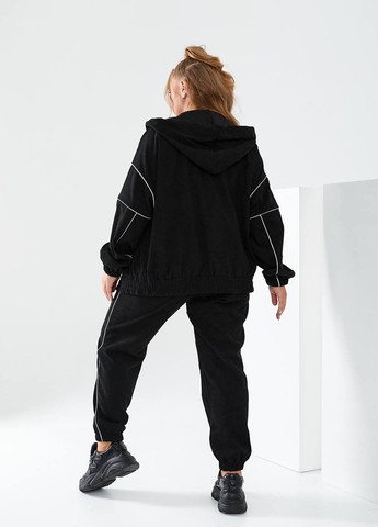 Женский прогулочный костюм из вельвета цвет черный р.48/50 440500 New Trend (261486523)