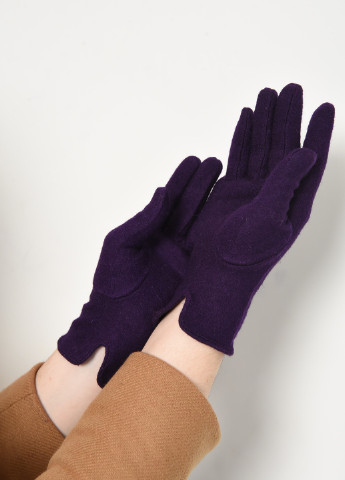 Рукавички жіночі текстильні фіолетового кольору Let's Shop (256699409)