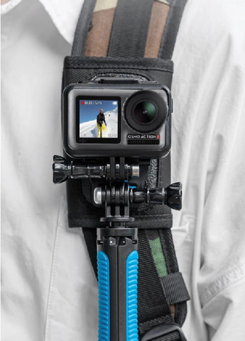 Крепление крепеж держатель фиксатор Telesin на лямку рюкзака сумки бронежилета для экшн камер GoPro (475048-Prob) Unbranded (260949373)