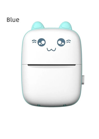 Детский мини принтер голубой No Brand (258996072)