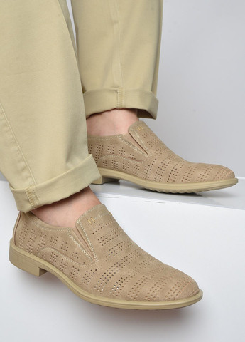 Туфлі чоловічі бежевого кольору Let's Shop (260596405)