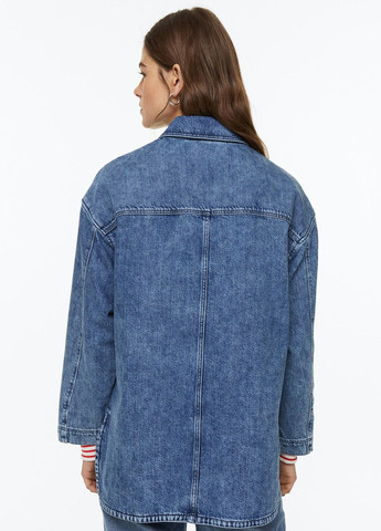 Синяя летняя джинсовая куртка H&M