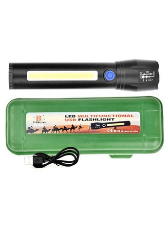 Ліхтар ручний BL-C62 XPE + COB із вбудованим акумулятором та зарядкою від USB X-Balog (267230249)