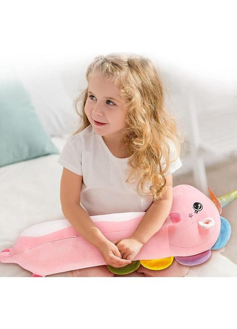 М'яка іграшка подушка Єдиноріг-батон плюшева 90 см Рожевий No Brand (261763697)