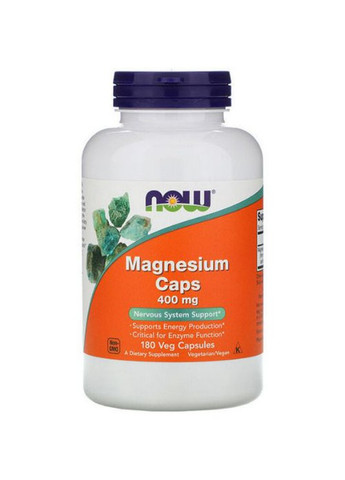 Magnesium 400 mg 180 Veg Caps NOW-01283 Now Foods (258961234)