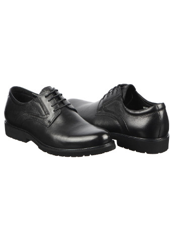 Черные мужские классические туфли 195291 Cosottinni на шнурках