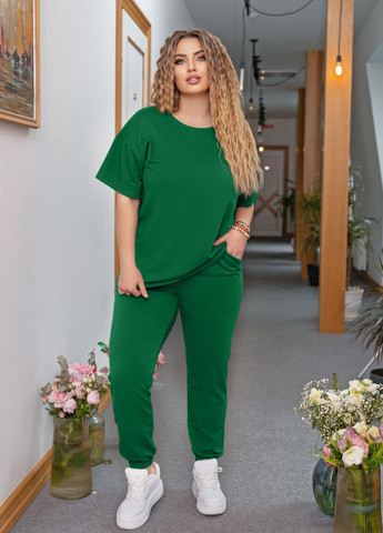 Жіночий спортивний костюм колір зелений 433486 New Trend (258685438)