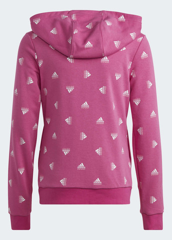 Рожева демісезонна худі brand love print cotton full-zip adidas