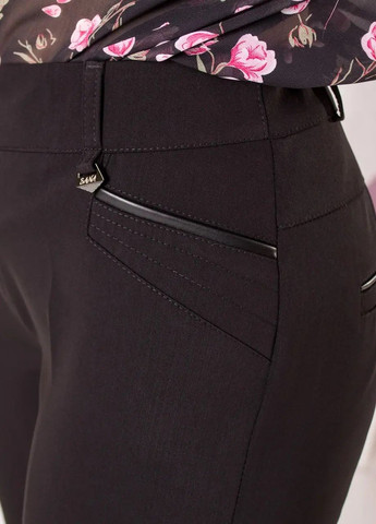 Женские укороченные брюки 22112B черного цвета. No Brand (276775911)
