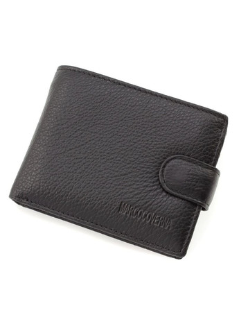 Стильный кожаный кошелек для парней с визитницей 11,5х9 M111 (21584) черный Marco Coverna (259736995)
