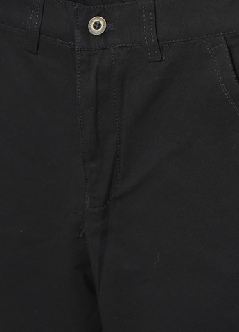 Черные кэжуал демисезонные прямые брюки Let's Shop
