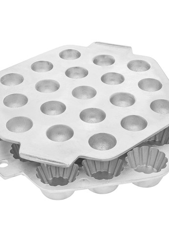 Форма большая с крышкой тарталетница для выпечки кексов, корзинок, тарталеток и пончиков (19 корзинок) Ласунка (275104141)