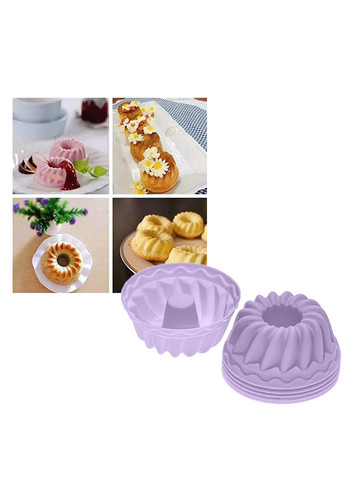 Набор форм силиконовых для выпечки кексов, маффинов, мини-тортиков 6 шт A-Plus (260410525)