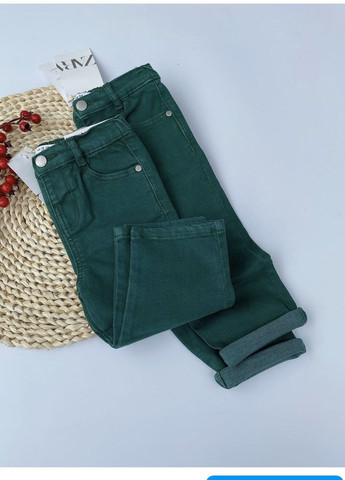Зеленые демисезонные джинси Zara