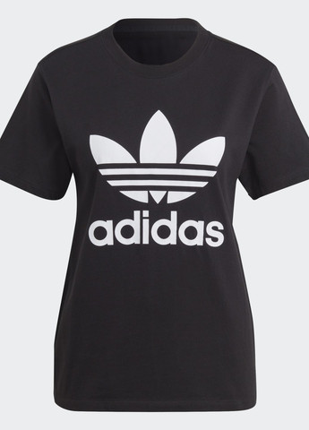 Черная всесезон футболка adicolor classics trefoil adidas