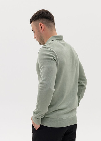 Мятная футболка-мужской поло цвет мятный цб-00232894 для мужчин Figo