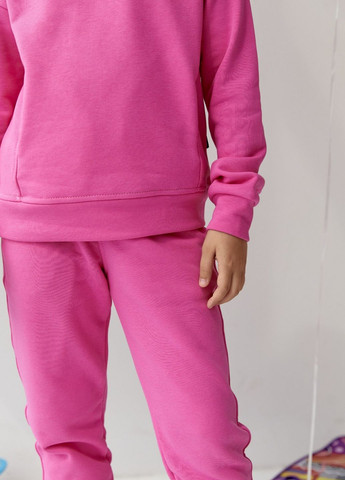 Детский костюм худи и джогеры для девочки цвет барби 438426 New Trend (260267799)