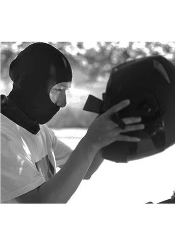 Unbranded балаклава маска подшлемник тактическая на все лицо под шлем летняя легкая тонкая вело мото полиэстер (474592-prob) череп черный кэжуал полиэстер производство -