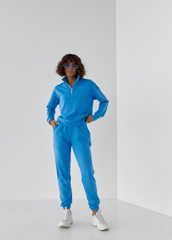 Женский спортивный костюм LUMINA цвет голубой р.M 439927 New Trend (260785577)