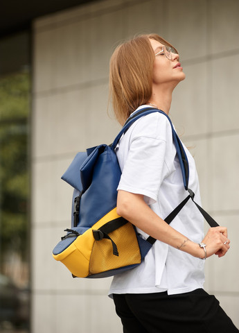 Женский рюкзак ReneDouble желто-голубой Sambag (259793581)
