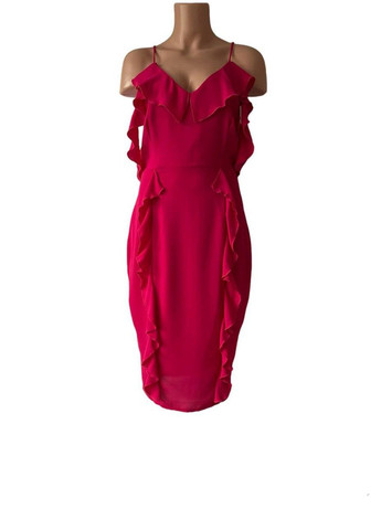 Фуксиновое (цвета Фуксия) повседневный, праздничный, коктейльное, кэжуал платье Missguided