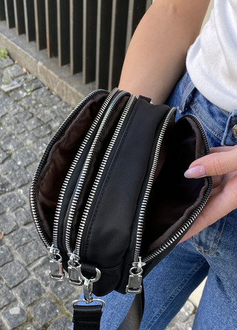 Жіноча сумка крос-боді чорна No Brand (270829161)