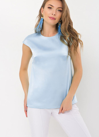 Голубая демисезонная нарядная блузка XOROSHA Тая