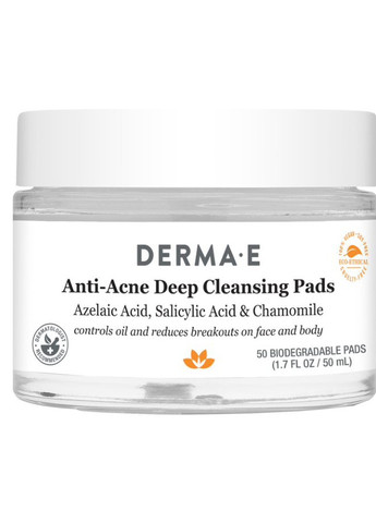 Пады для глубокого очищения против прыщей/Anti Acne Deep Cleansing Pads Derma E (259643183)