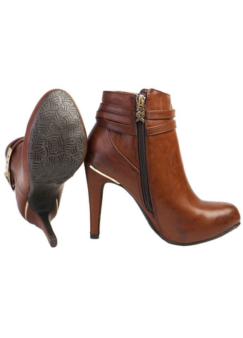 Коричневые демисезонная женские ботильоны на каблуке 36 коричневыйо XTI