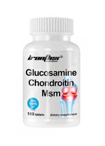Glucosamine And Chondroitin And MSM 100 Tabs Ironflex (256722527)