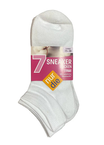 Жіночі шкарпетки 7 пар р. 35-38 Білий Nur Die 487860 (278014727)