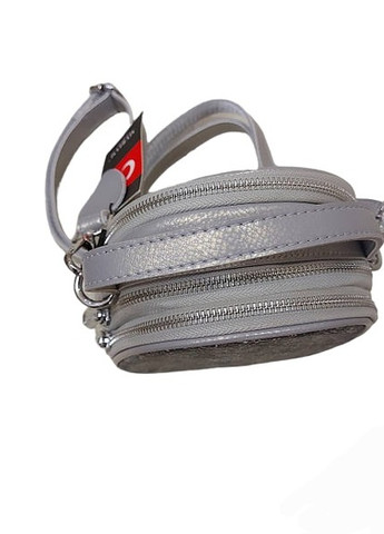 Городская женская сумка из натуральной кожи SVG304 серебристая Мария 304 (259214912)