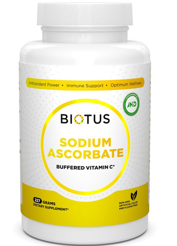 Sodium Ascorbate 227 g /181 servings/ BIO-530227 Biotus (257252841)